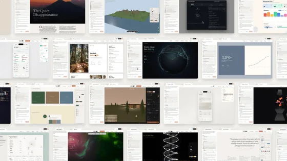 Design system library view showing saved components and styles