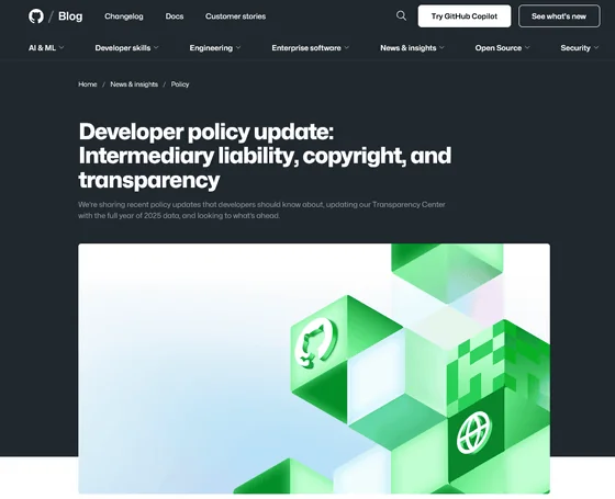 GitHub DMCA takedown report graphic
