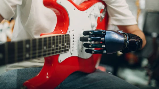 Infographic about AI music being indistinguishable