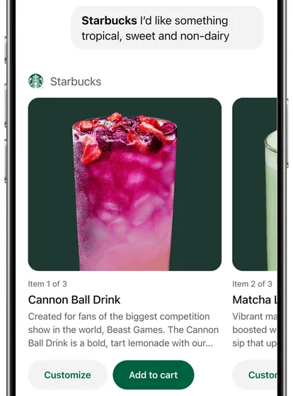 Order flow within the ChatGPT app