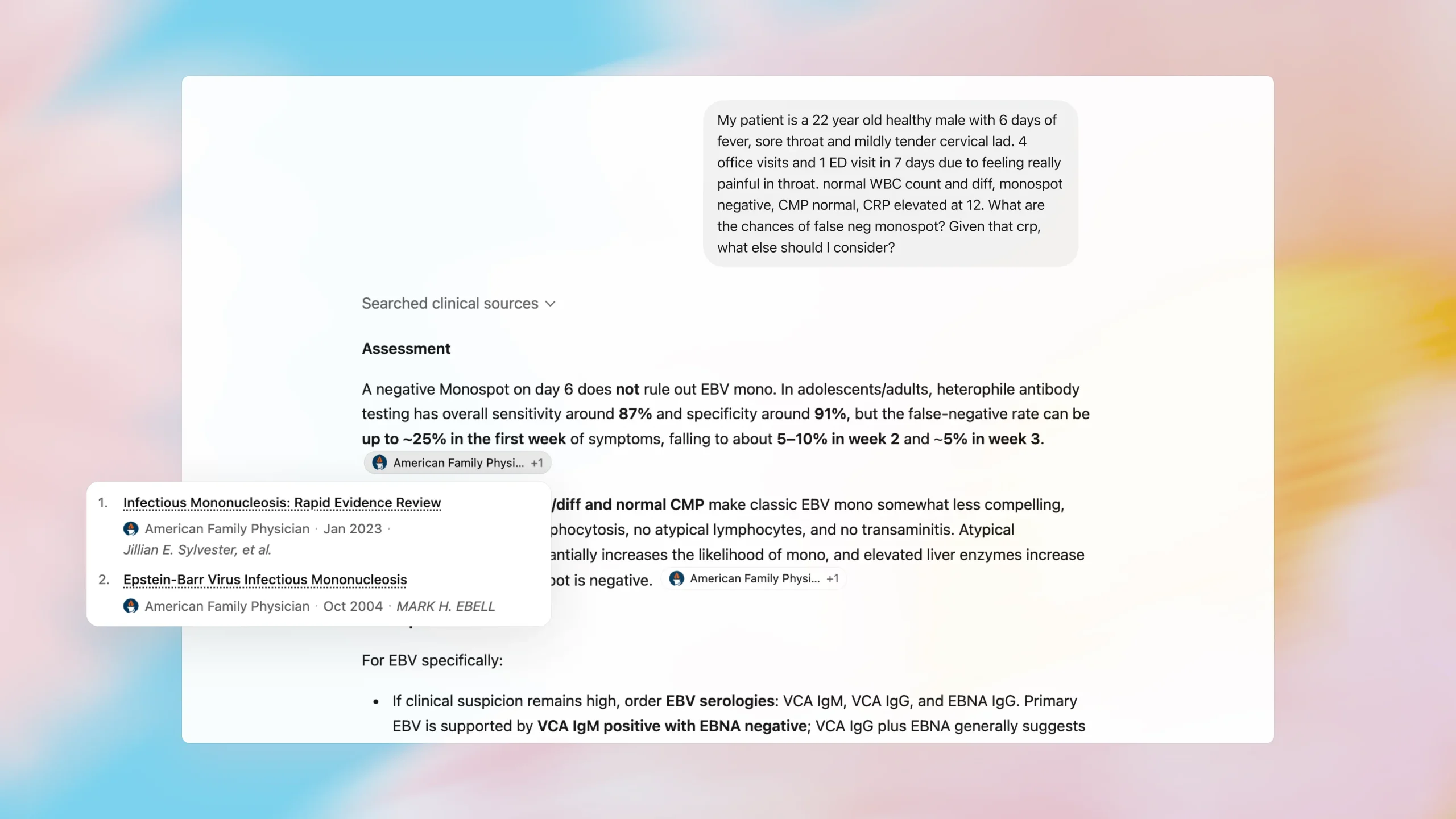 Trusted medical search interface
