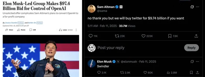 Altman responds to Musk's bid
